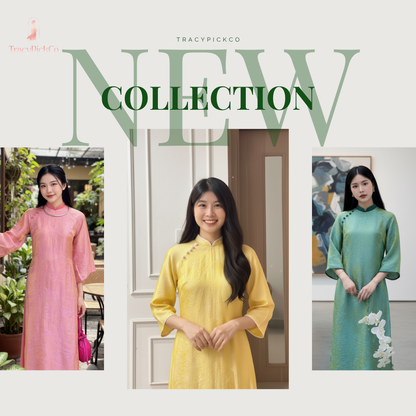 Modern Shimmer Silk Ao Dai for Women